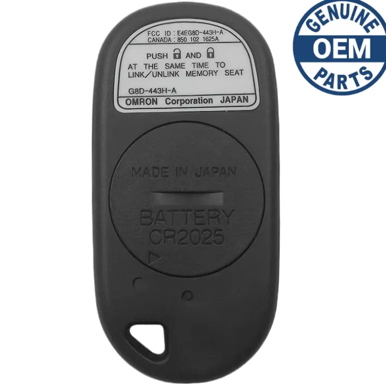2000 Acura RL Remote PN: 72147-SZ3-A02 FCC ID: CWT72147KA