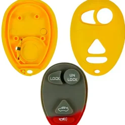 Buick Oldsmobile Pontiac Replacement Case and Button Pad for L2C0007T 10335582 10335588 with Trunk Button