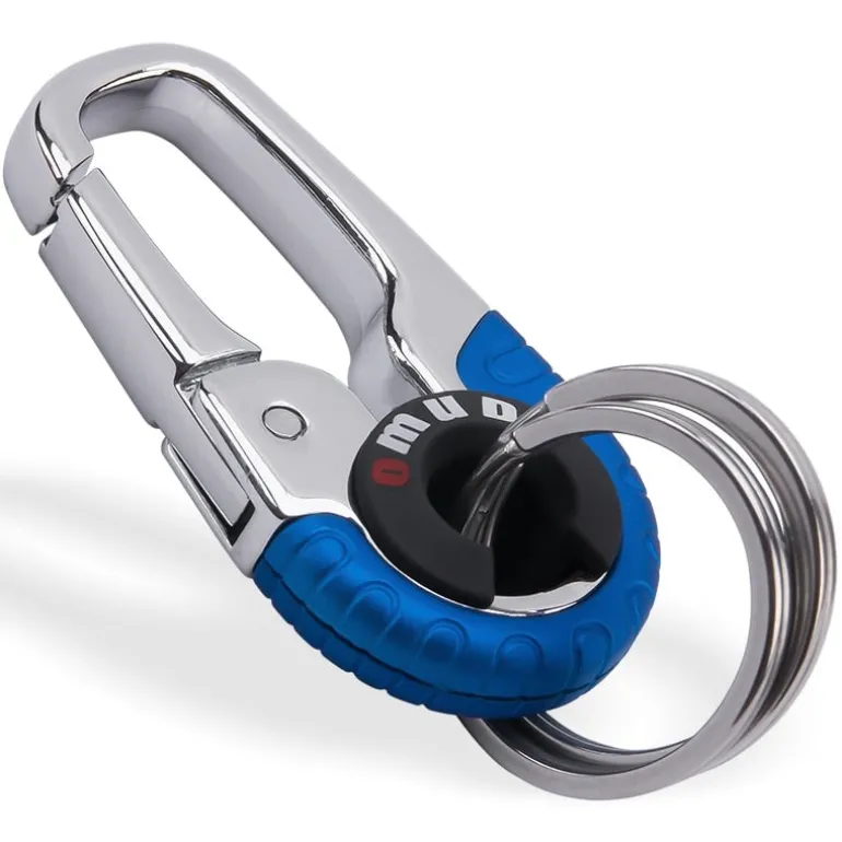 Car keychain with metal key ring climbing style