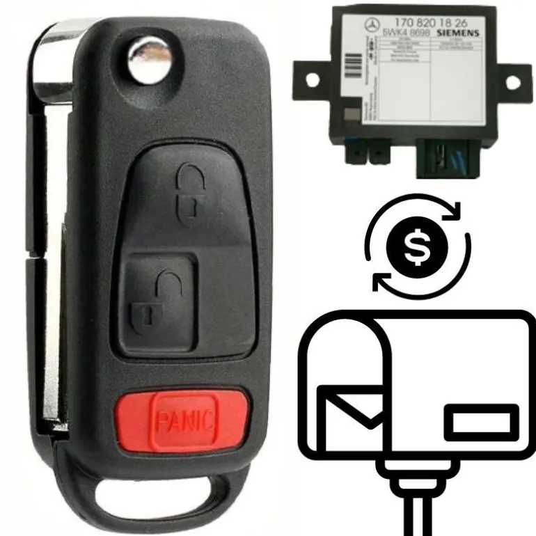 2004-2008 Chrysler Crossfire OEM Key Replacement By VIN Pre-Cut Pre-Programmed
