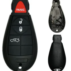 Chrysler/Dodge/Jeep/VW Fobik 4 Button Replacement Case with Trunk FCC ID: IYZ-C01C / M3N5WY783X