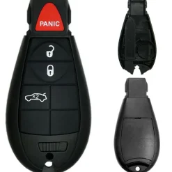 Chrysler/Dodge/Jeep/VW Fobik 4 Button Replacement Case with Trunk FCC ID: IYZ-C01C / M3N5WY783X