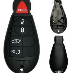 Chrysler/Dodge/Jeep/VW Fobik 5 Button Replacement Case FCC ID: IYZ-C01C / M3N5WY783X