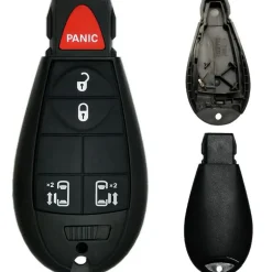 Chrysler/Dodge/Jeep/VW Fobik 5 Button Replacement Case with Sliding Doors FCC ID: IYZ-C01C / M3N5WY783X