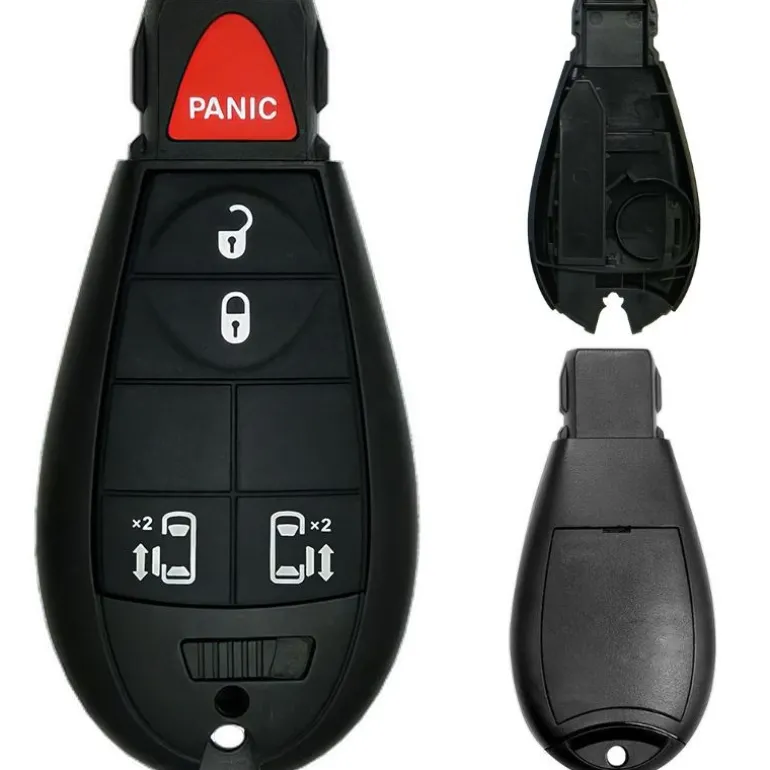 Chrysler/Dodge/Jeep/VW Fobik 5 Button Replacement Case with Sliding Doors FCC ID: IYZ-C01C / M3N5WY783X