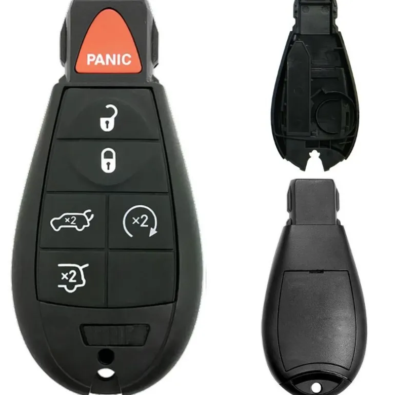Chrysler/Dodge/Jeep/VW Fobik 6 Button Replacement Case with Remote Start FCC ID: IYZ-C01C / M3N5WY783X