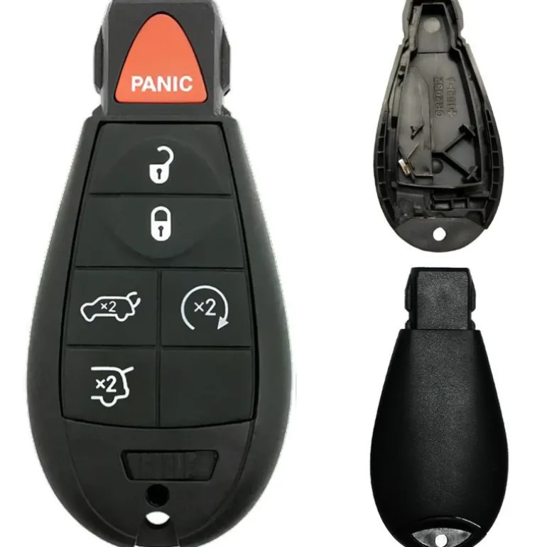 Chrysler/Dodge/Jeep/VW Fobik 6 Button Replacement Case with Remote Start FCC ID: IYZ-C01C / M3N5WY783X