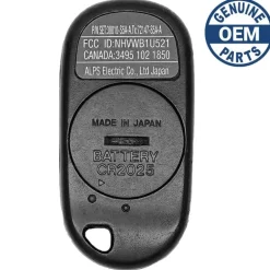 1998 Honda Accord Keyless Entry Remote for Dealer Installed System A269ZUA101
