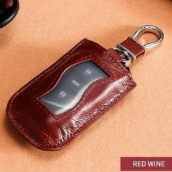 Key Fob Leather Tote To Protect Remote or Re-Attach To Keychain