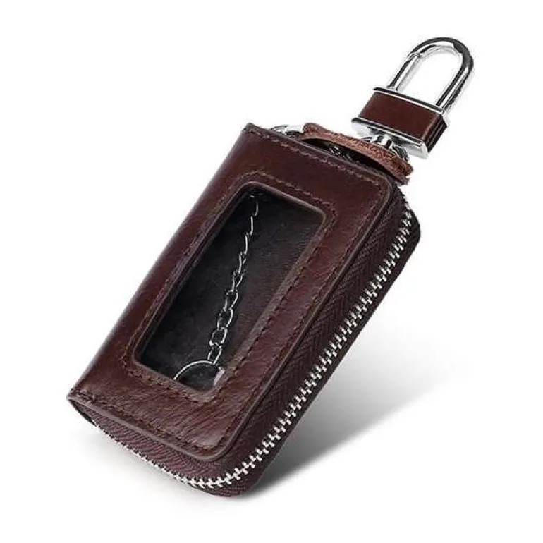 Leather Universal Key Fob Key Chain Case
