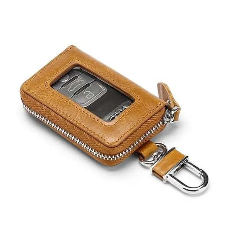Leather Universal Key Fob Key Chain Case