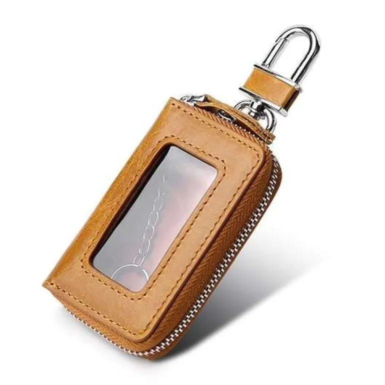 Leather Universal Key Fob Key Chain Case