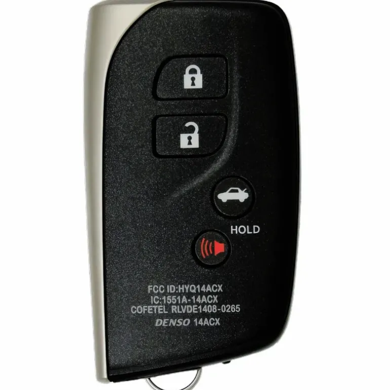 2016 Lexus LS460 Smart Key Fob PN: 89904-50N10, 89904-50K80