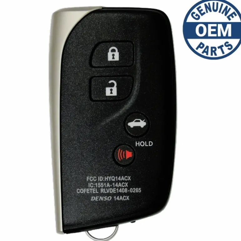 2016 Lexus LS460 Smart Key Fob PN: 89904-50N10, 89904-50K80