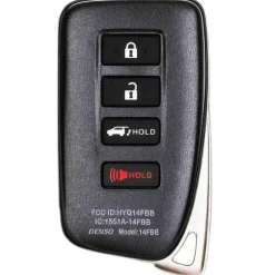 2019 Lexus RX450h Smart Key Fob PN: 89904-0E160, 89904-0E170, 89904-48C30