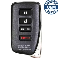 2018 Lexus RX350L Smart Key Fob PN: 89904-0E160, 89904-0E170, 89904-48C30