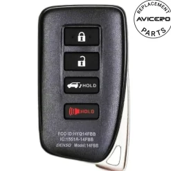 2018 Lexus RX350 Smart Key Fob PN: 89904-0E160, 89904-0E170, 89904-48C30