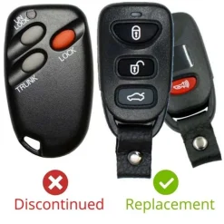 1997 Mitsubishi Eclipse Remote FCC ID: GQ43VT6T PN: MR123944, MR122506