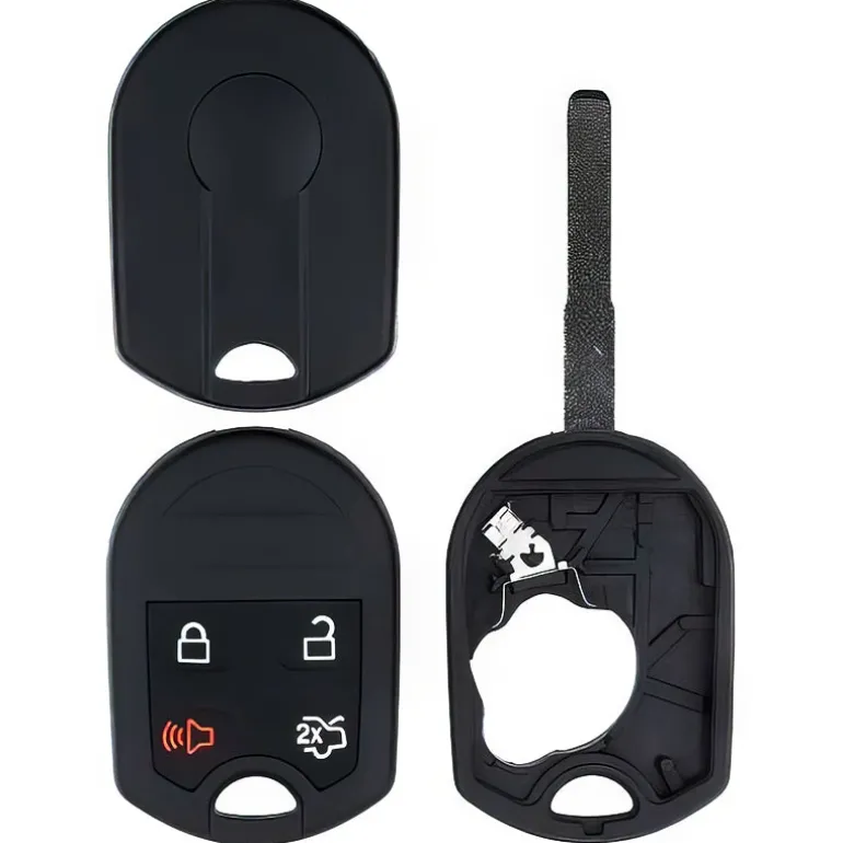 New Aftermarket Ford Remote Head Key Replacement Case 4 Button
