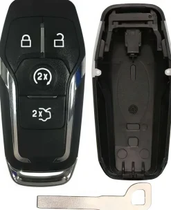 New Aftermarket Ford Smart Key Remote Replacement Case 4 Button
