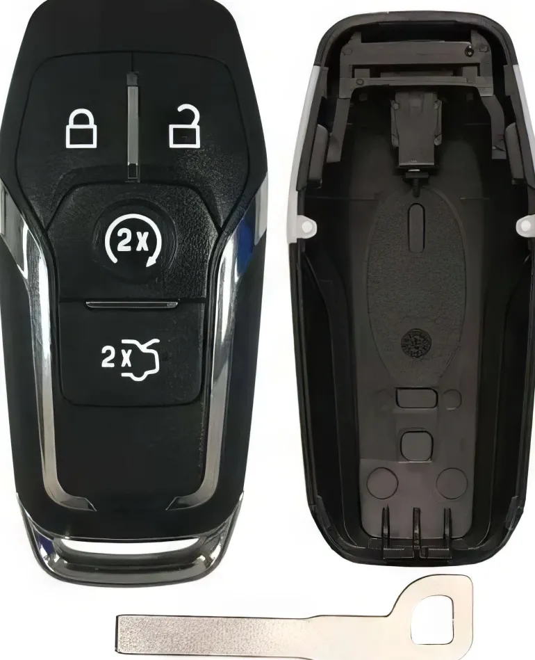 New Aftermarket Ford Smart Key Remote Replacement Case 4 Button
