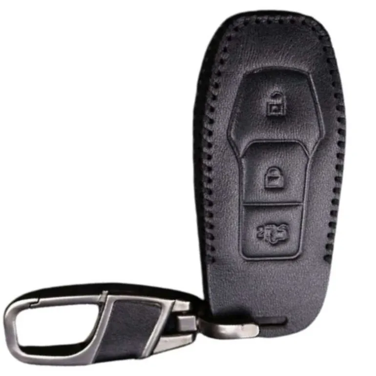 New Ford 3 Buttons Smart Key Leather Cover