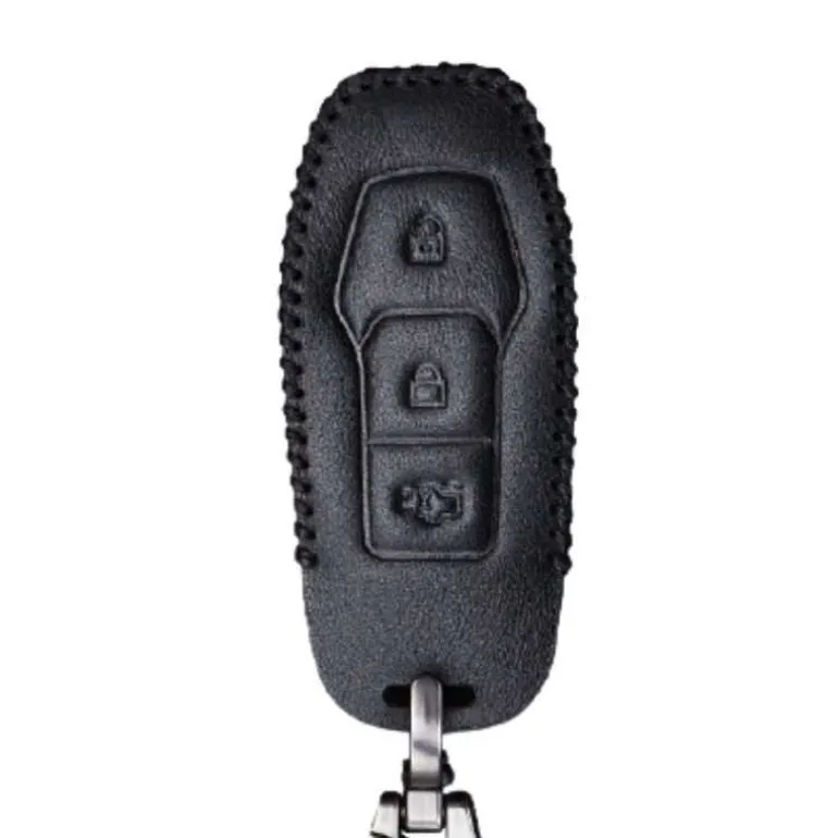 New Ford 3 Buttons Smart Key Leather Cover