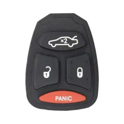 Replacement Button Pad for 4 Button Remotes with FCC ID KOBDT04A