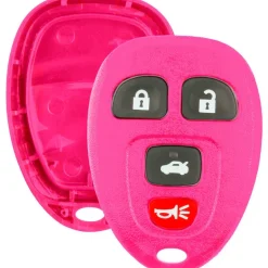Replacement Case and Button Pad fits 22733523 15252034 KOBGT04A 4 Button Remote