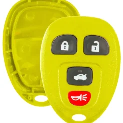 Replacement Case and Button Pad fits 22733523 15252034 KOBGT04A 4 Button Remote