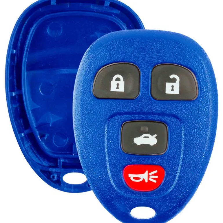 Replacement Case and Button Pad fits 22733523 15252034 KOBGT04A 4 Button Remote
