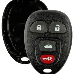 Replacement Case and Button Pad fits 22733523 15252034 KOBGT04A 4 Button Remote
