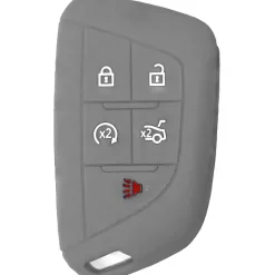 Silicone Key Fob Cover For Cadillac 5 Buttons Smart Key Remote
