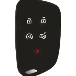 Silicone Key Fob Cover For Cadillac 5 Buttons Smart Key Remote