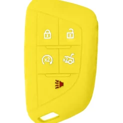 Silicone Key Fob Cover For Cadillac 5 Buttons Smart Key Remote