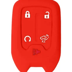 Silicone Key Fob Cover For Chevrolet 5 Buttons Smart Key Remote