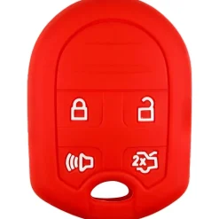 Silicone Key Fob Cover For Ford 4 Buttons Remote Head Key