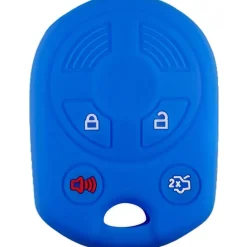 Silicone Key Fob Cover For Ford 4 Buttons Remote Head Key