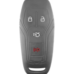 Silicone Key Fob Cover For Ford 4 Buttons Slim Smart Key Remote