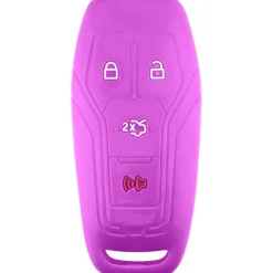 Silicone Key Fob Cover For Ford 4 Buttons Slim Smart Key Remote