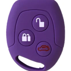 Silicone Key Fob Cover For Ford 3 Buttons Remote Head Key