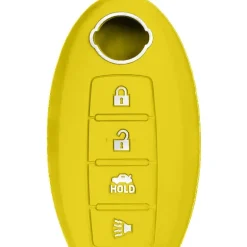 Silicone Key Fob Cover For Nissan 4 Buttons Smart Key Remote