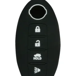 Silicone Key Fob Cover For Nissan 4 Buttons Smart Key Remote