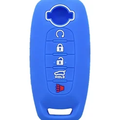 Silicone Key Fob Cover For Nissan 5 Buttons Smart Key Remote