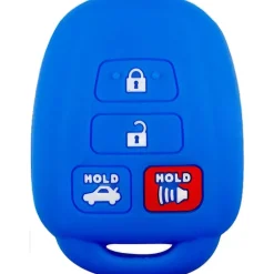 Silicone Key Fob Cover For Toyota 4 Buttons Remote Head Key