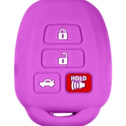 Silicone Key Fob Cover For Toyota 4 Buttons Remote Head Key