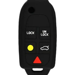 Silicone Key Fob Cover For Volvo 5 Buttons Flip Key Remote