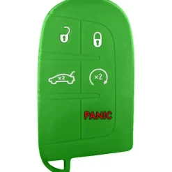 Silicone Protective Key Fob Cover For Jeep/Dodge/Chrysler 5 Buttons Smart Key Remote
