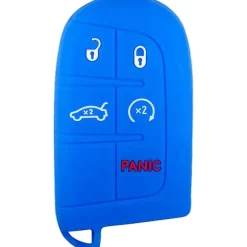 Silicone Protective Key Fob Cover For Jeep/Dodge/Chrysler 5 Buttons Smart Key Remote