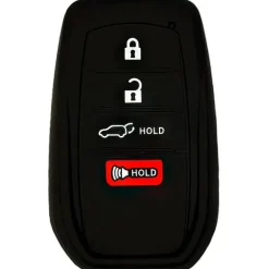 Silicone Protective Key Fob Cover For Toyota 4 Buttons Smart Key Remote